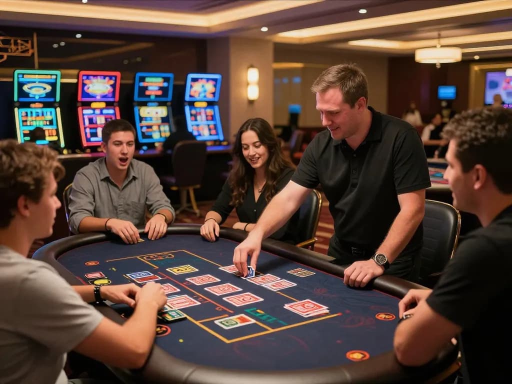 Players engaging in live casino action on lc88 gaming platform, focusing on immersive entertainment experience