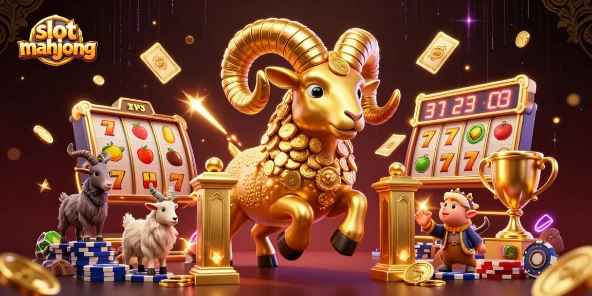 Experience thrilling gameplay with slot mahjong in a vibrant 3D casino scene filled with action.