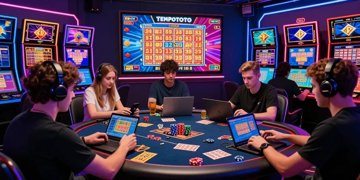 Players enjoying TEMPOTOTO daftar in an engaging online gaming atmosphere with vibrant visuals.