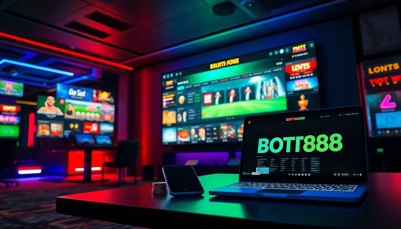 Exciting BOT88 online gambling platform showcasing diverse games and user-friendly interface.