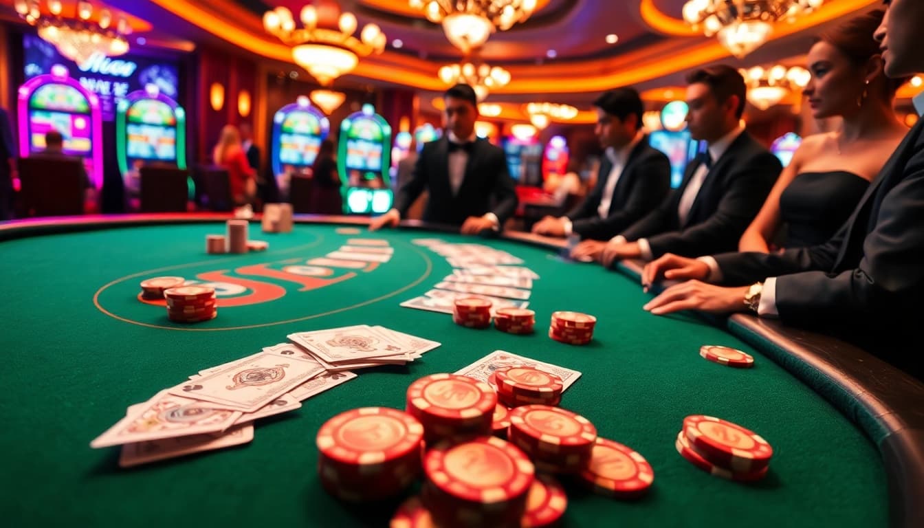 Experience the top-notch excitement of gambling at OK8386's luxurious poker table.