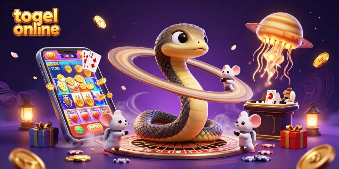 Pemain togel online bersemangat bertaruh di ring Saturnus di tengah suasana kosmik yang unik.