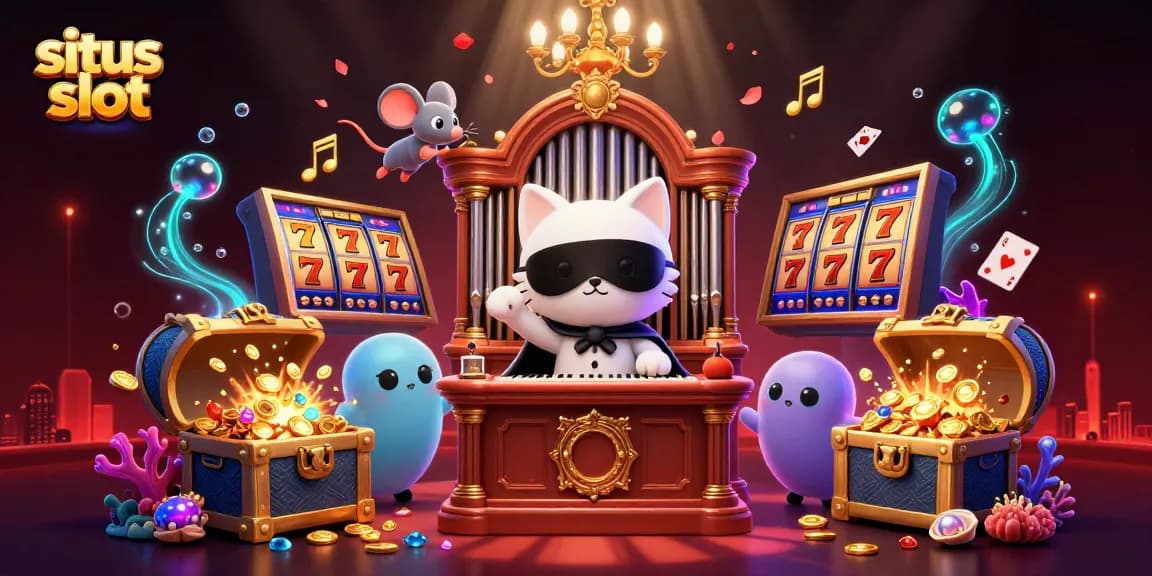 Engage with situs slot and experience thrilling action in an enchanting casino scene.