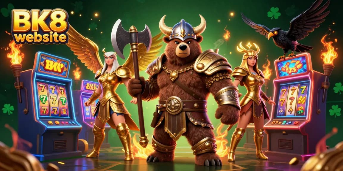 Win big with the BK8 website's vibrant casino adventure filled with dynamic game elements and characters.