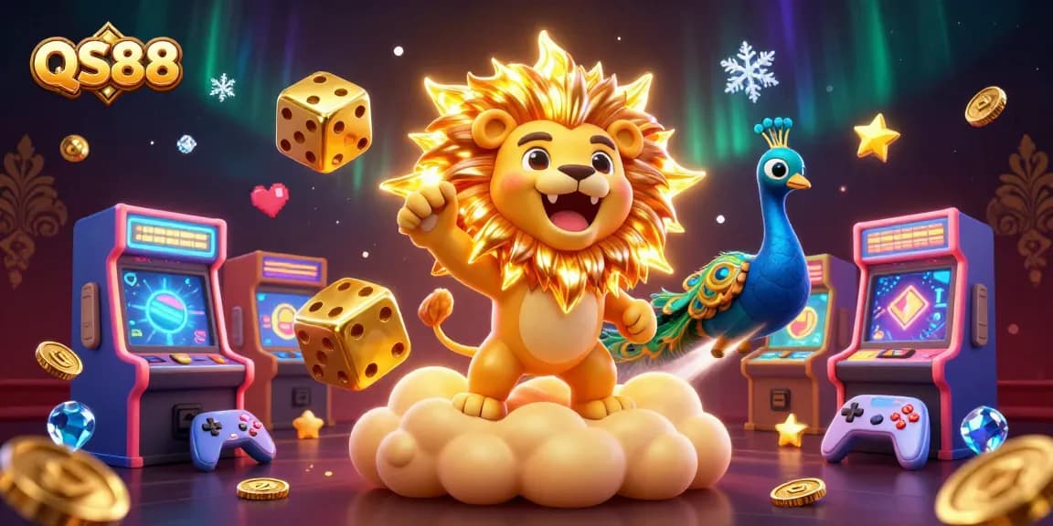 QS88 game illustration with vibrant characters and casino-themed elements for engaging gameplay.