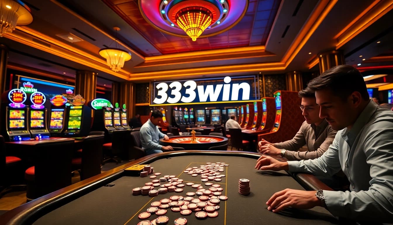 Engage in high-stakes gaming at 33win, featuring vibrant casino visuals and action-packed gameplay.