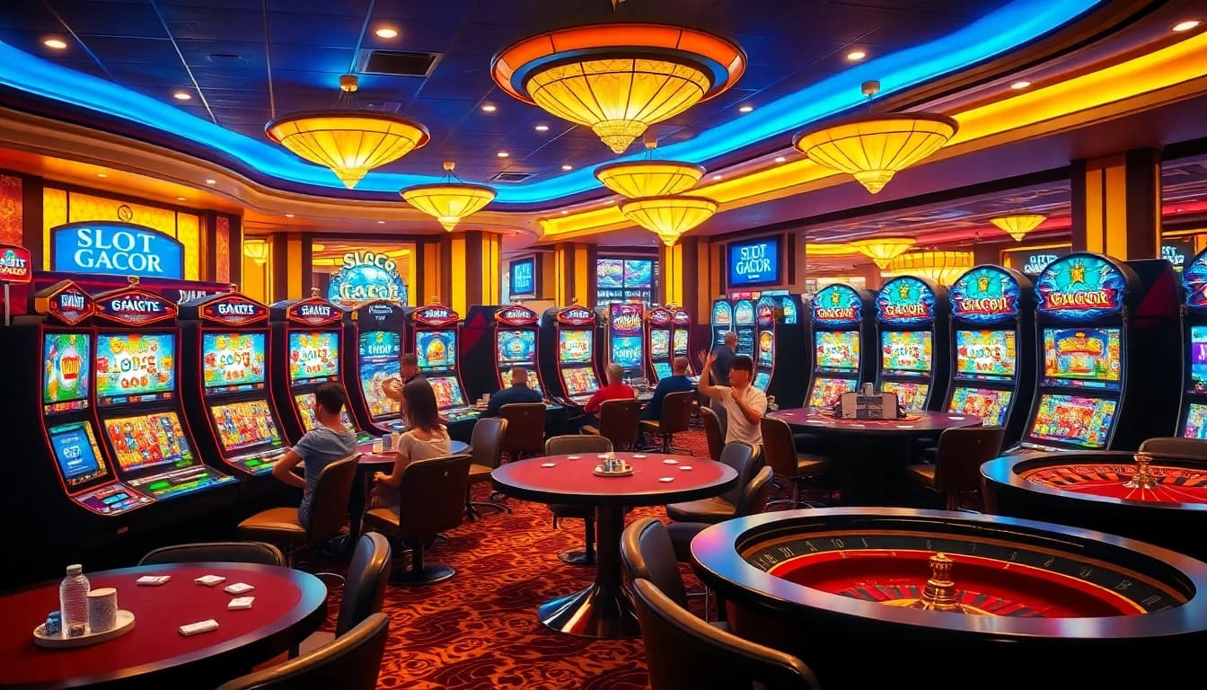 Rasakan sensasi Slot Gacor dengan mesin yang berwarna-warni dan permainan yang menarik.