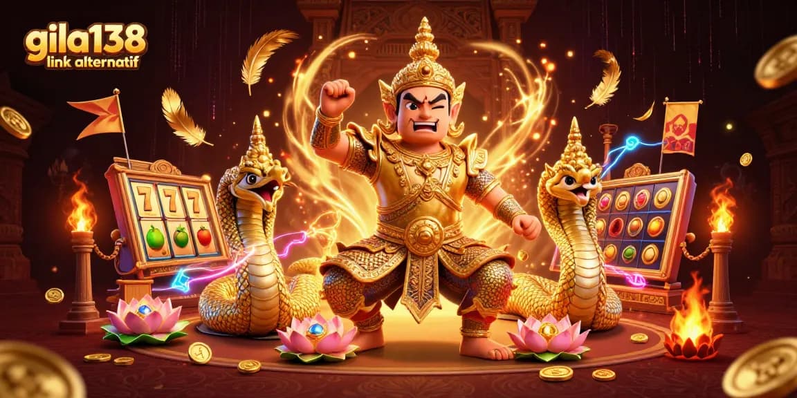 Mainkan gila138 link alternatif dalam suasana kasino dengan penjaga kuil dan gulungan slot yang menakjubkan.