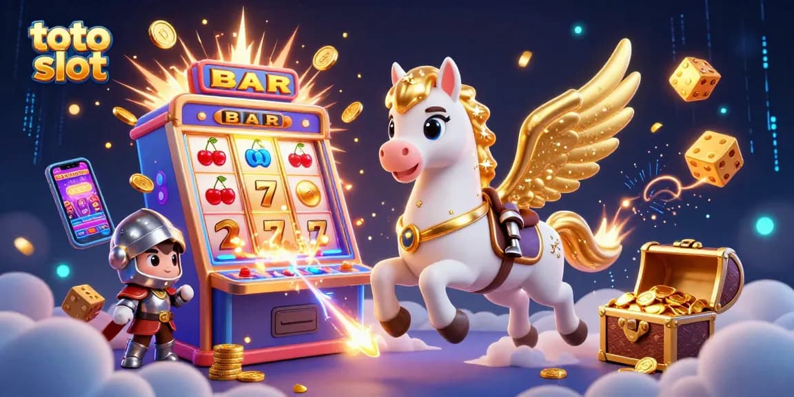 Menangkan jackpot di toto slot dengan pemandangan mesin slot berkilau dan karakter luar angkasa yang memukau.