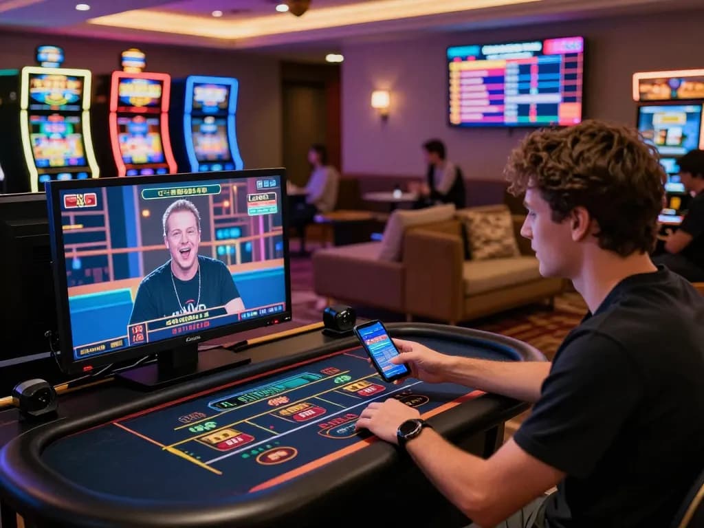 Engaging online gambling experience at a modern casino with vibrant ambiance at https://f168.today/.