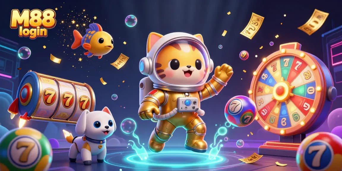 Engage with M88 login for thrilling slots action amidst dynamic space-themed adventure.