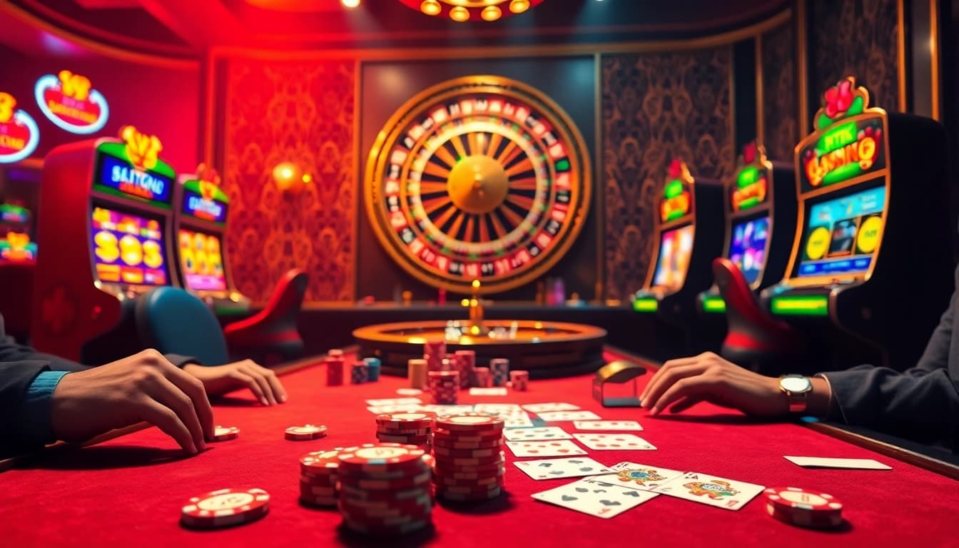 Engaged players enjoying a professional new 88 poker game with luxurious cards and chips.