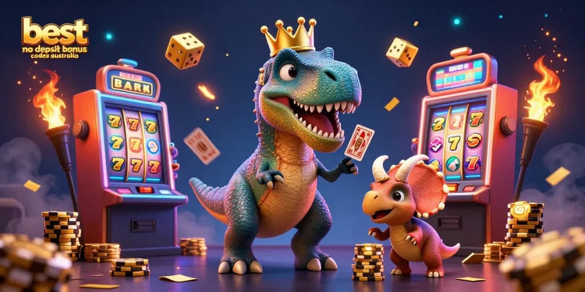 Experience excitement with the best no deposit bonus codes australia, featuring vibrant characters and dynamic casino action.