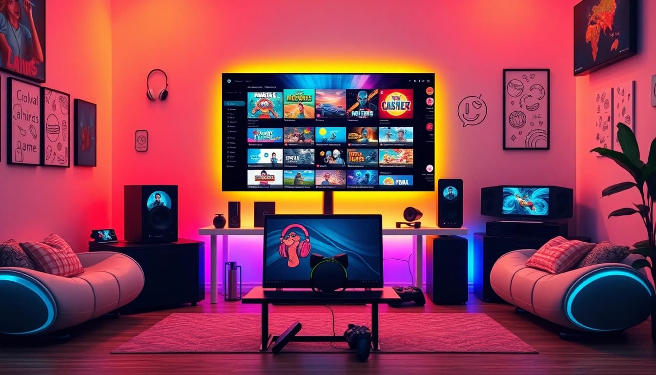 Engaging gaming setup showcasing the 399W platform's innovative casual gaming experience.