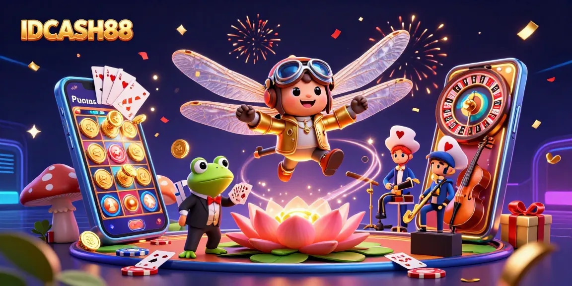 Experience thrilling gameplay at IDCASH88 with vibrant casino action from cards to slot games.