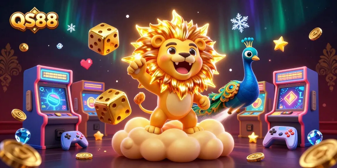 QS88 game illustration with vibrant characters and casino-themed elements for engaging gameplay.