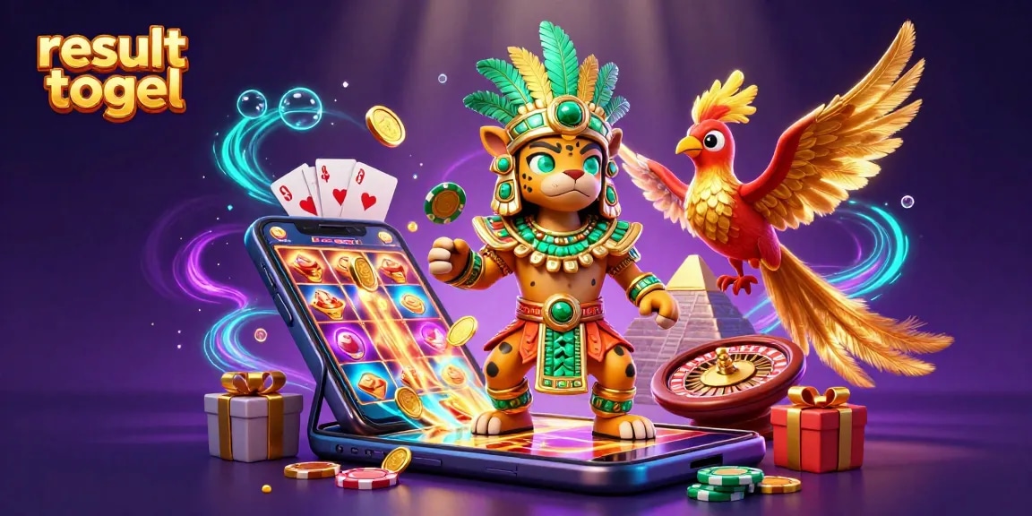 Rasakan sensasi hasil togel dengan elemen kasino dinamis yang diilustrasikan bersama.