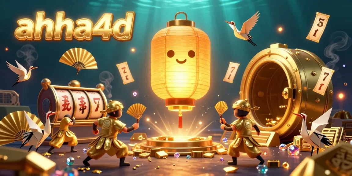 Experience the thrill of winning at ahha4d with vibrant golden elements and exciting game features.