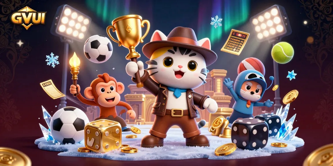Engage in winning adventures at GVUI's casino with dynamic gameplay and colorful sports elements.