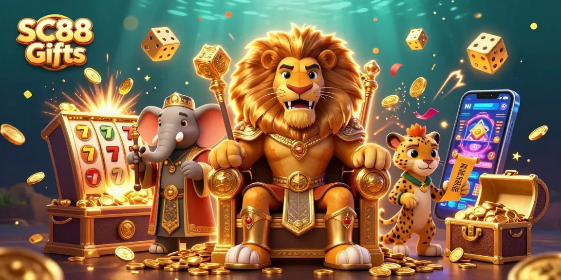 Experience thrilling SC88 Gifts with an exciting jackpot explosion of coins and vibrant casino elements.