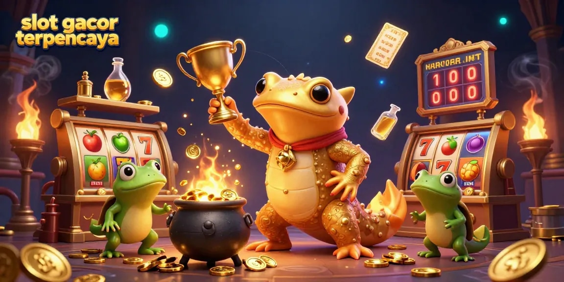 Gambarkan pengalaman bermain slot gacor terpercaya dengan ilustrasi kasino yang menakjubkan.