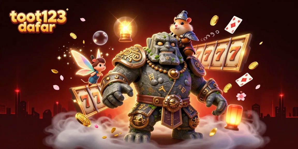 Win big with toot123 daftar as a stone golem guardian and fairy explore the casino realm.