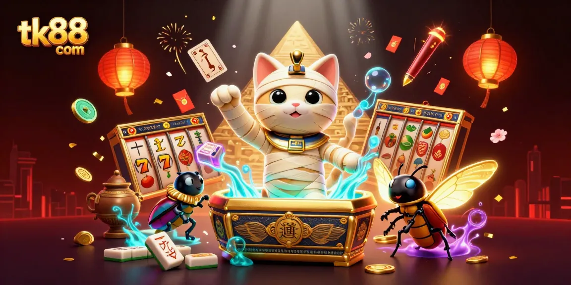 Spin to win at tk88 com with vibrant 3D casino action featuring thrilling slot symbols.
