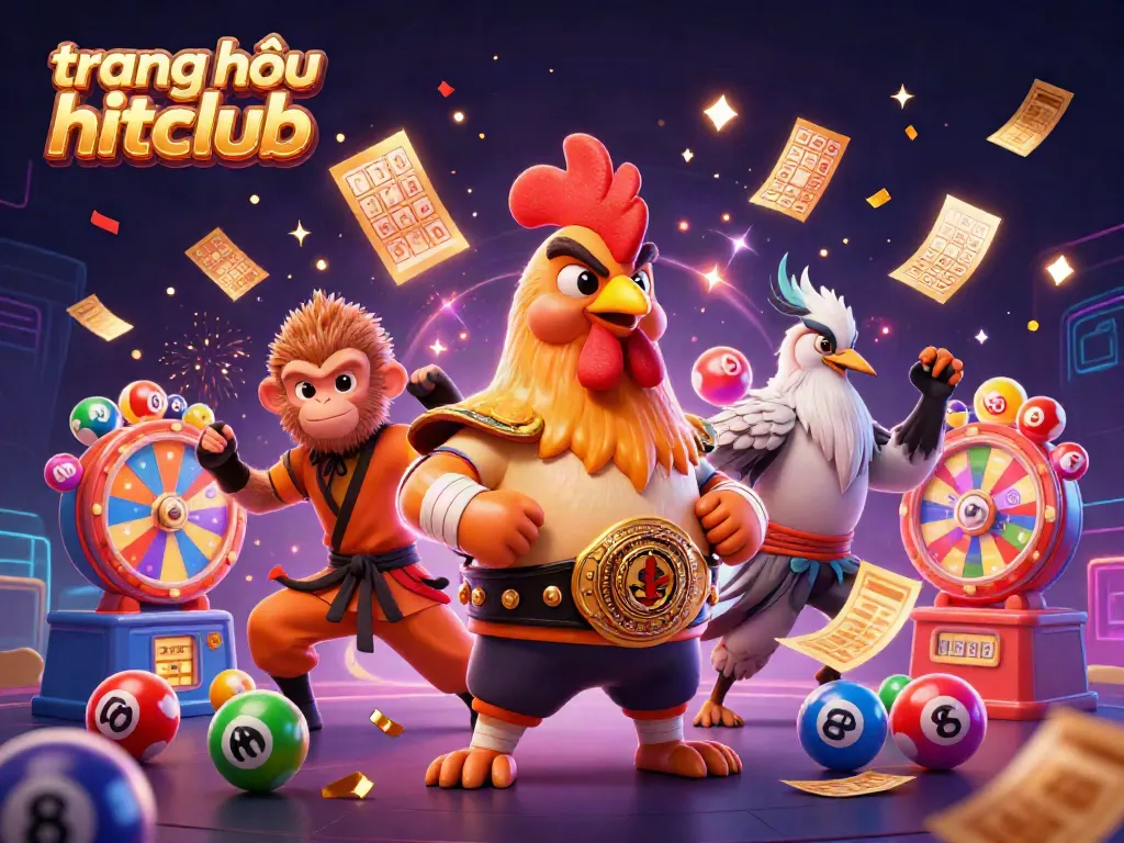 Experience the excitement of gaming at trang chủ hitclub with vibrant characters and dynamic casino elements.