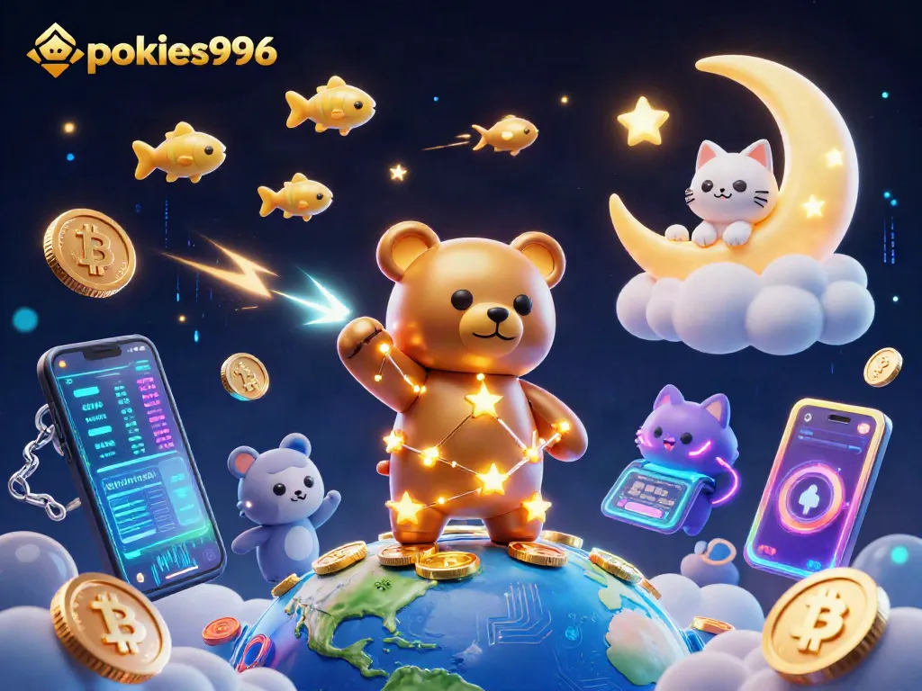 Engage in thrilling moments on pokies996 with vibrant casino elements and cosmic characters.