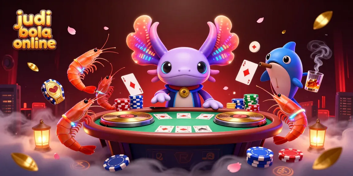 Enjoy judi bola online with a vibrant casino illustration featuring dynamic characters and rich gaming elements.