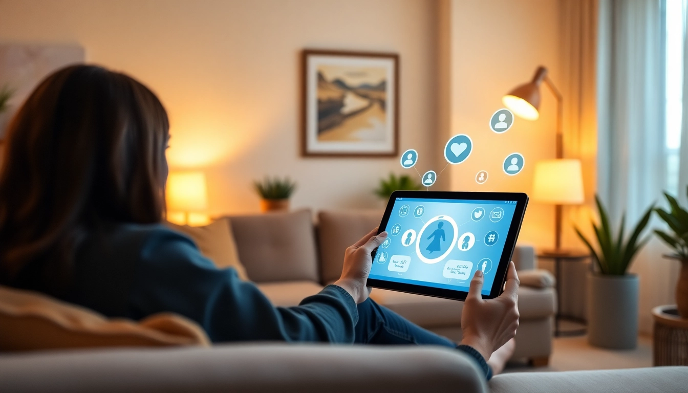 Engaging interaction with crush ai in a cozy digital space, showcasing companionship through technology.