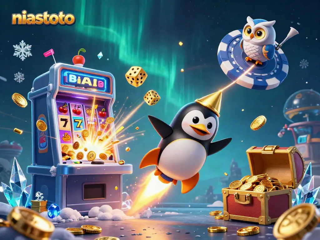 Gambaran kasino luar angkasa dengan niastoto yang menghidupkan petualangan jackpot.