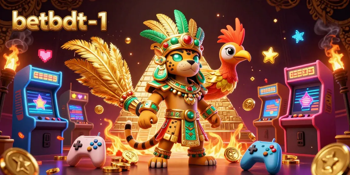 Engage with the dynamic world of betbdt-1, where a Mayan jaguar priest meets colorful gaming excitement.