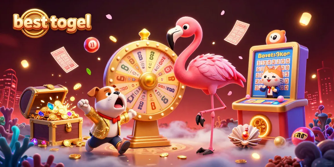 Experience excitement with besttogel in a dynamic lottery-themed scene featuring thrilling game elements.