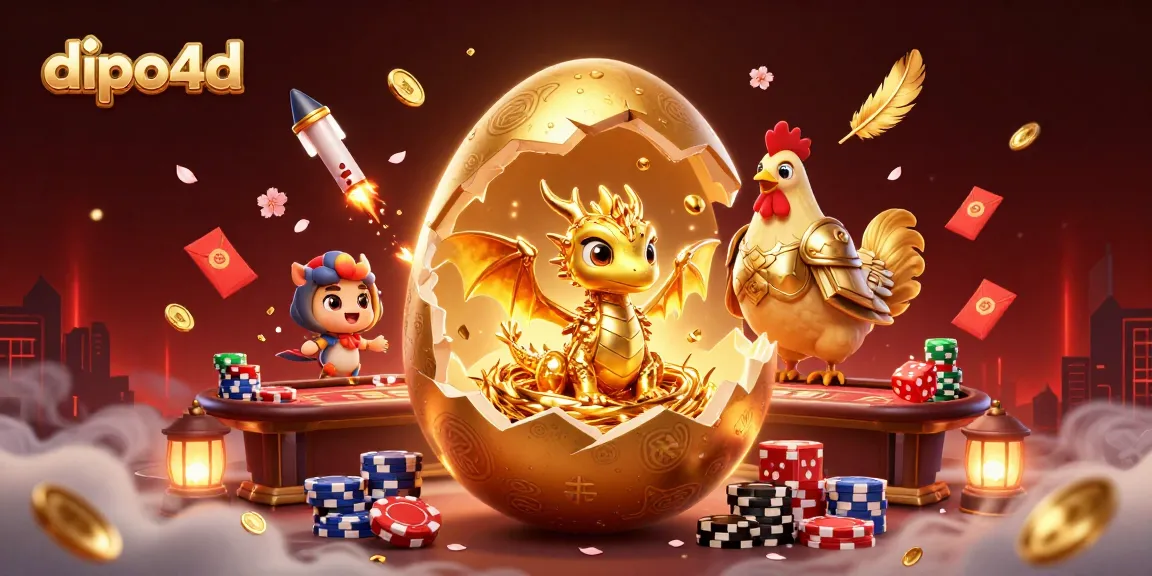 Join the excitement at dipo4d with vibrant poker-themed characters and festive gaming elements in a rich 3D scene.