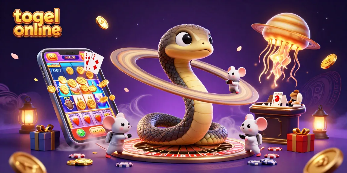 Pemain togel online bersemangat bertaruh di ring Saturnus di tengah suasana kosmik yang unik.