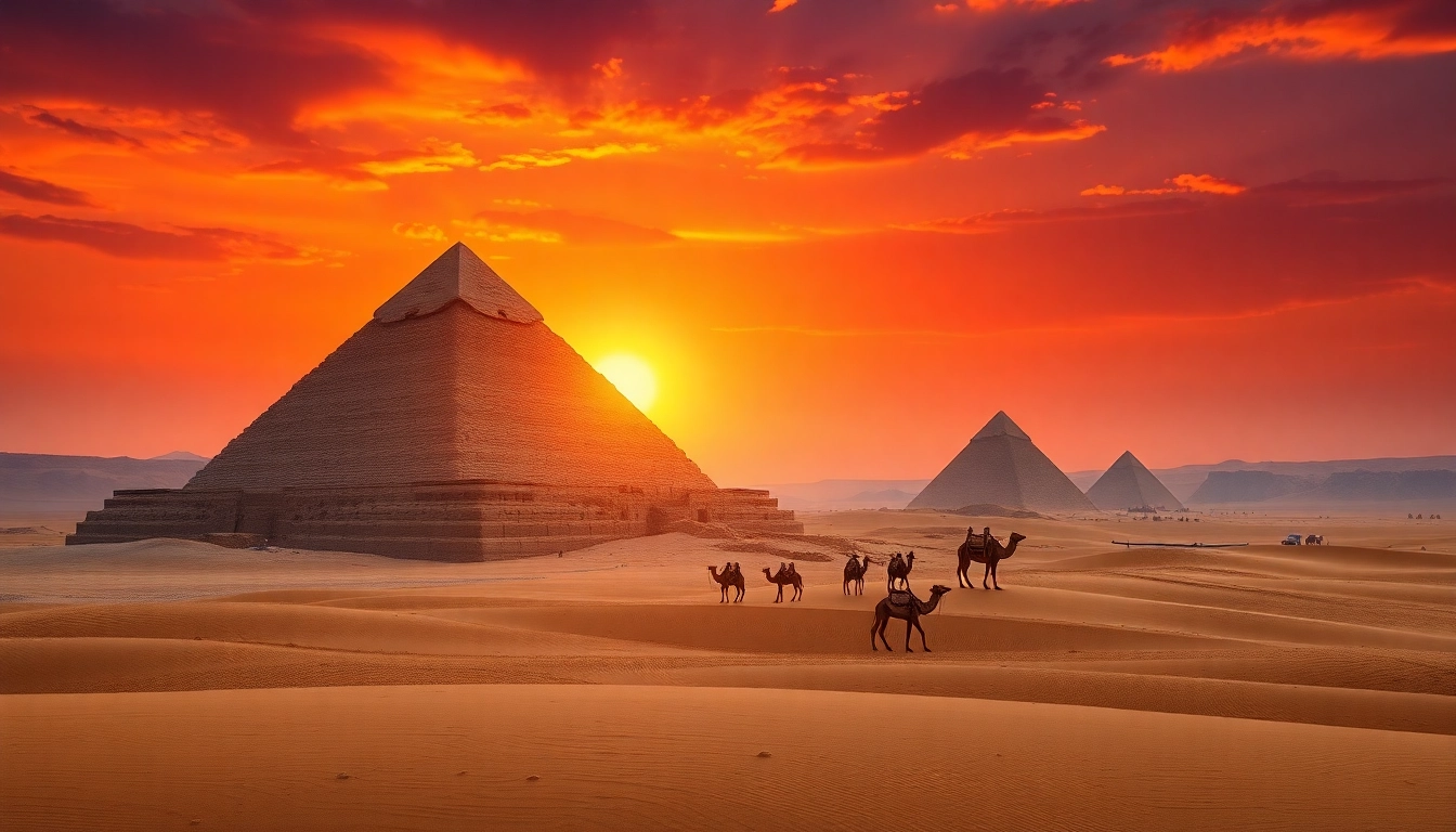 Experience the grandeur of Egypt’s pyramids at https://piraminds.com/ with stunning sunset views.