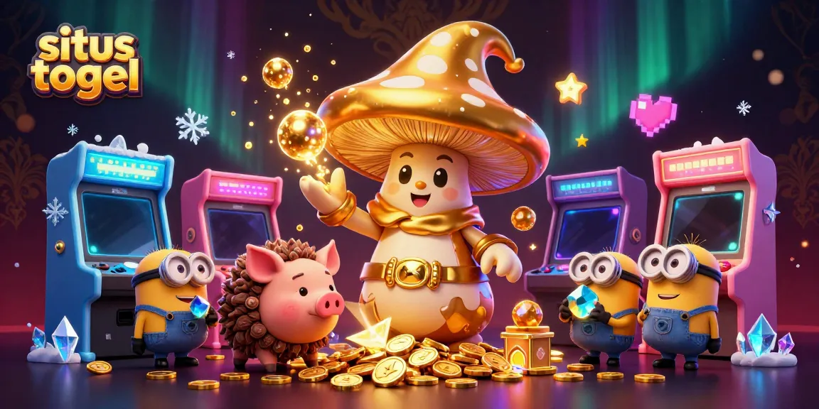 Experience the thrill of situs togel with magical characters and interactive gaming elements in a vibrant casino scene.