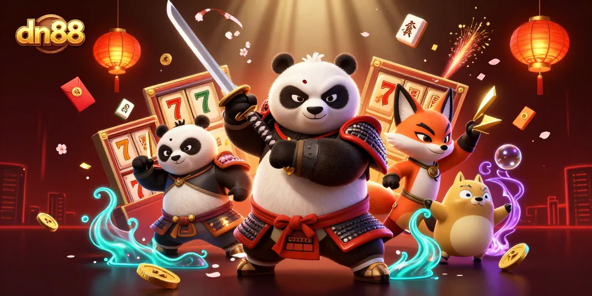 Experience thrilling gameplay adventures at dn88 with captivating samurai panda and ninja fox.
