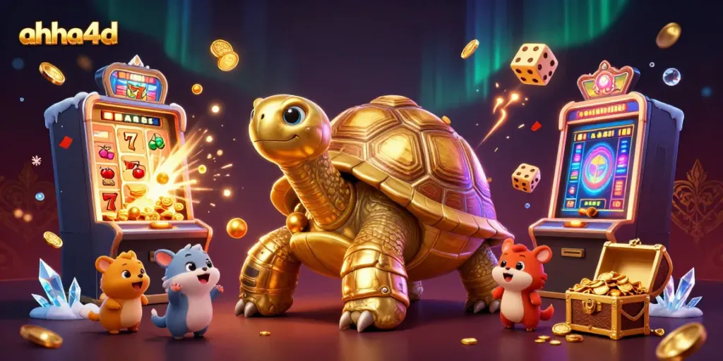 Experience the exciting world of ahha4d slots with a vibrant illustration showcasing adventurous gaming elements.