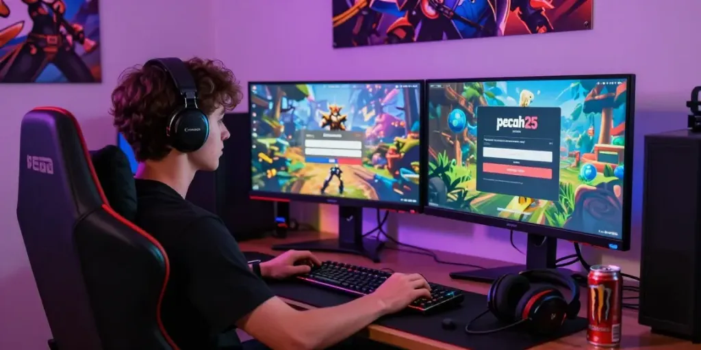 Login pecah25 dengan tampilan permainan yang menarik dan suasana modern.