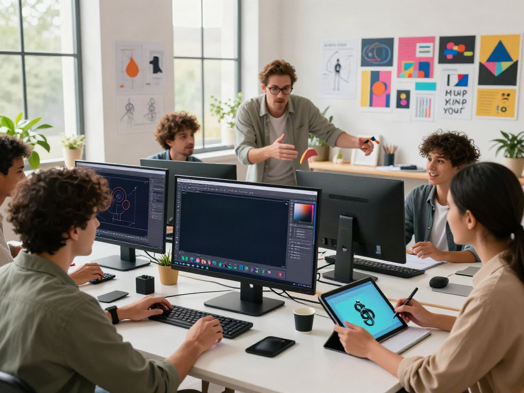 Bento4d alternatif exploration in a creative digital workspace showcasing collaborative 3D modeling.