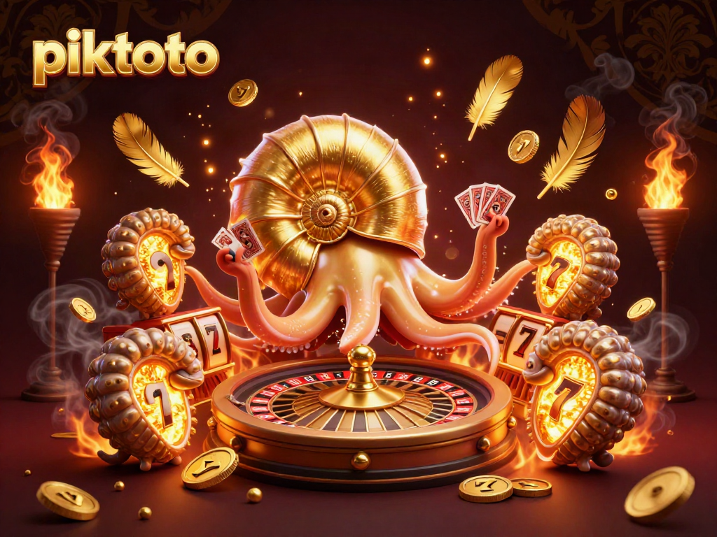Experience engaging slots with piktoto as the nautilus showcases its golden roulette shell.