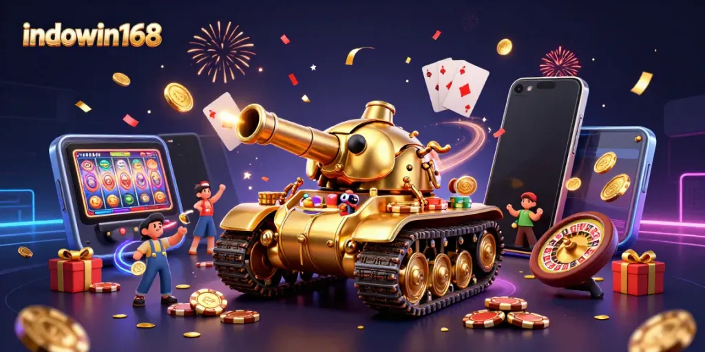 Permainan slot meriah dengan indowin168, tank keong emas membuka kasino mini di dalamnya.