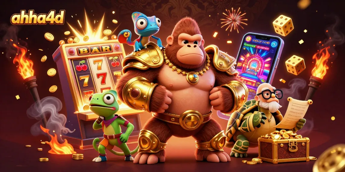 Play exciting lotteries with ahha4d on a vibrant 3D gambling scene filled with action and rewards.