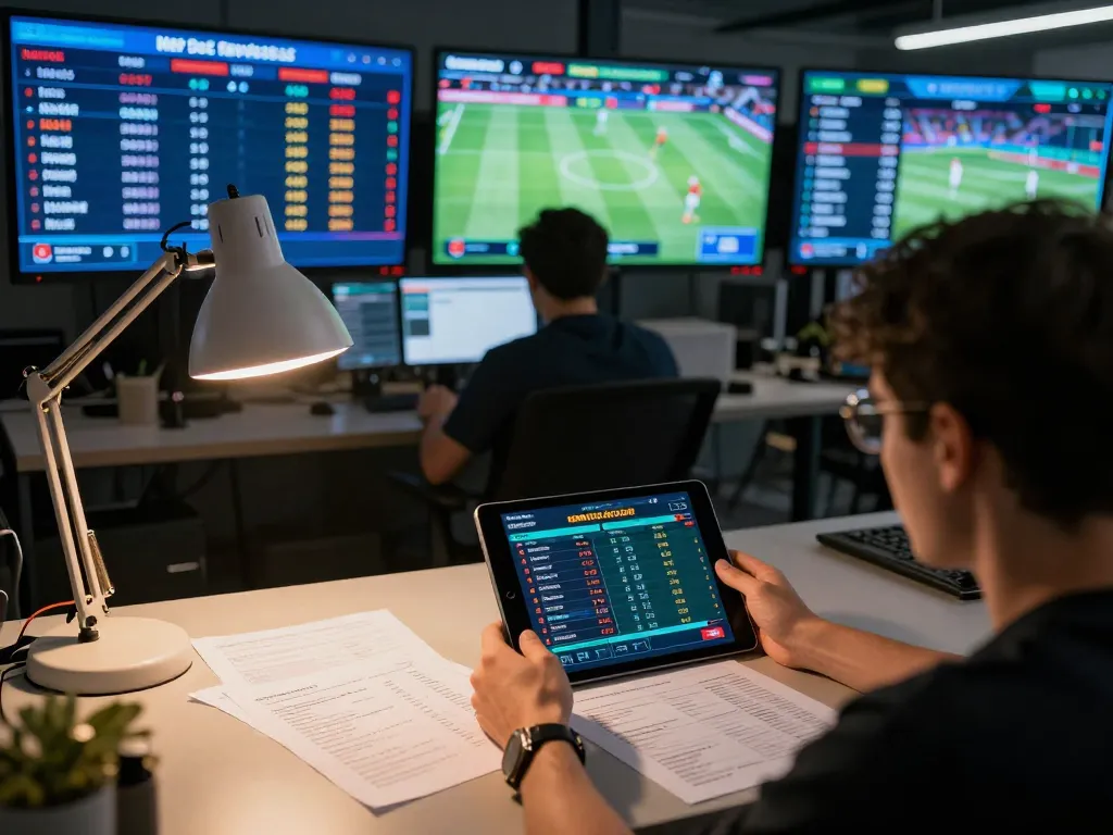 Engaging in sports betting strategies on the jangkar55 app with multiple gaming screens