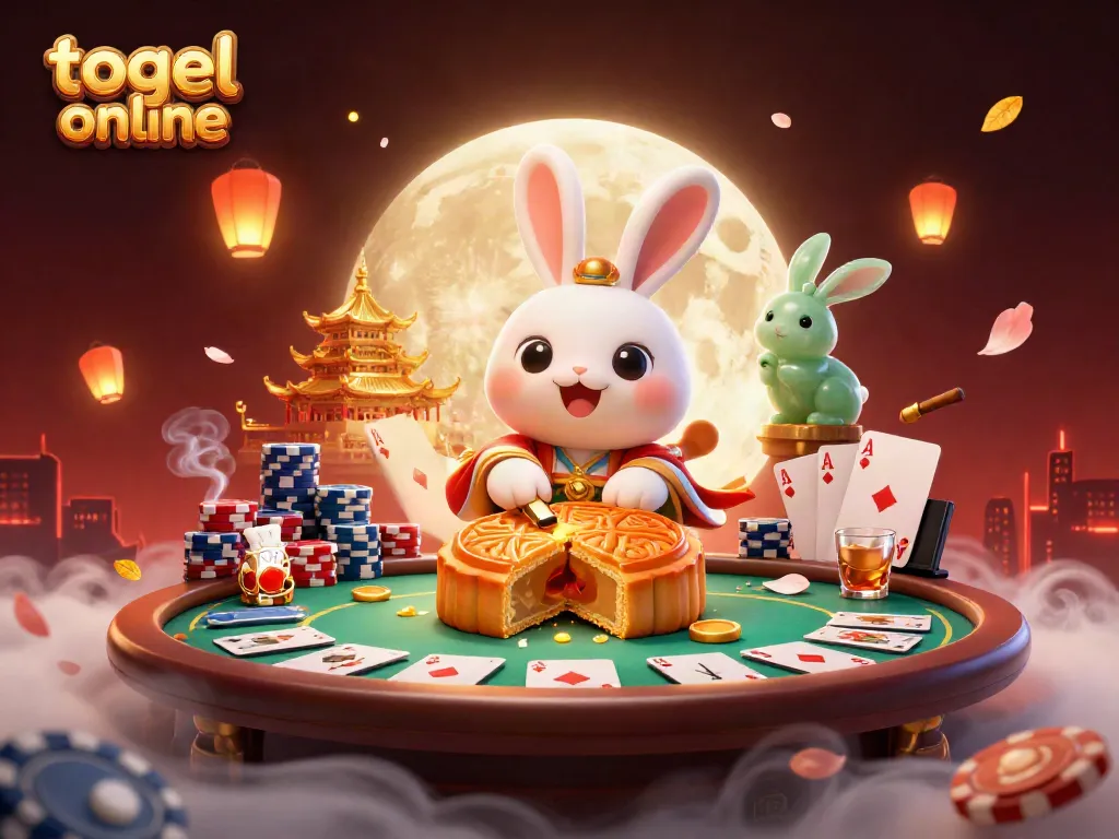 Menangkan togel online dengan menguangkan hingga ke bulan, di mana kelinci bulan memukul kue bulan mengungkapkan chip poker.