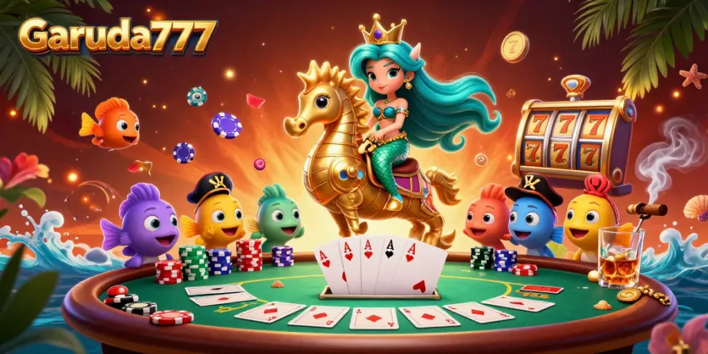 Garuda777 menghadirkan pengalaman bermain slot yang spektakuler dalam ilustrasi 3D yang penuh warna.
