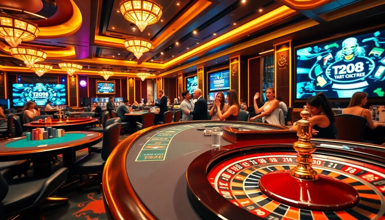 Experience rút tiền xn88 with luxury casino tables and vibrant gaming action.