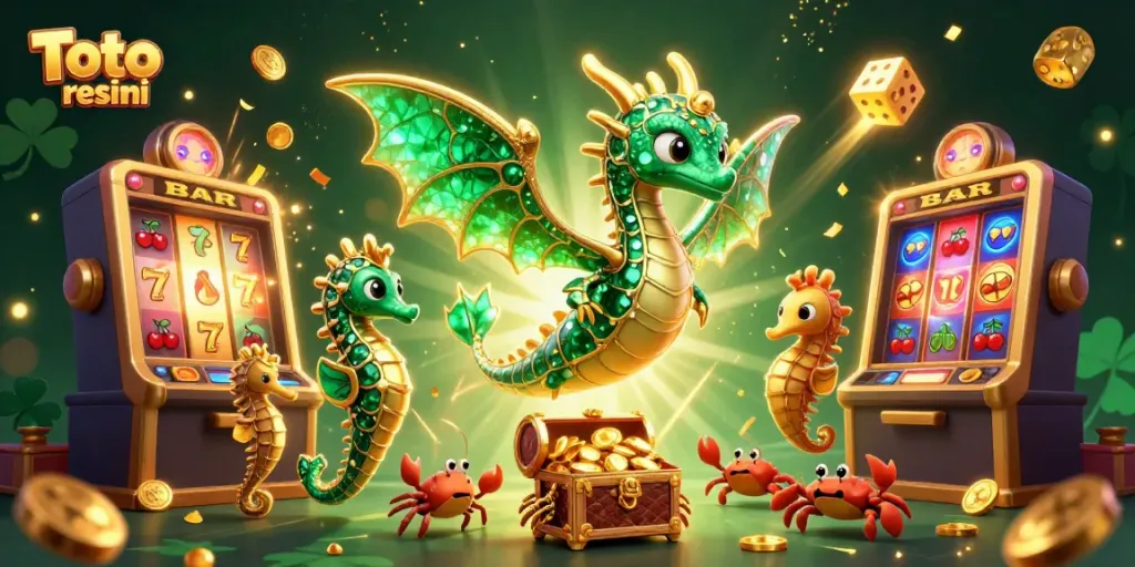 Experience thrilling gameplay with Toto resmi, featuring a magical sea dragon and a jackpot explosion.